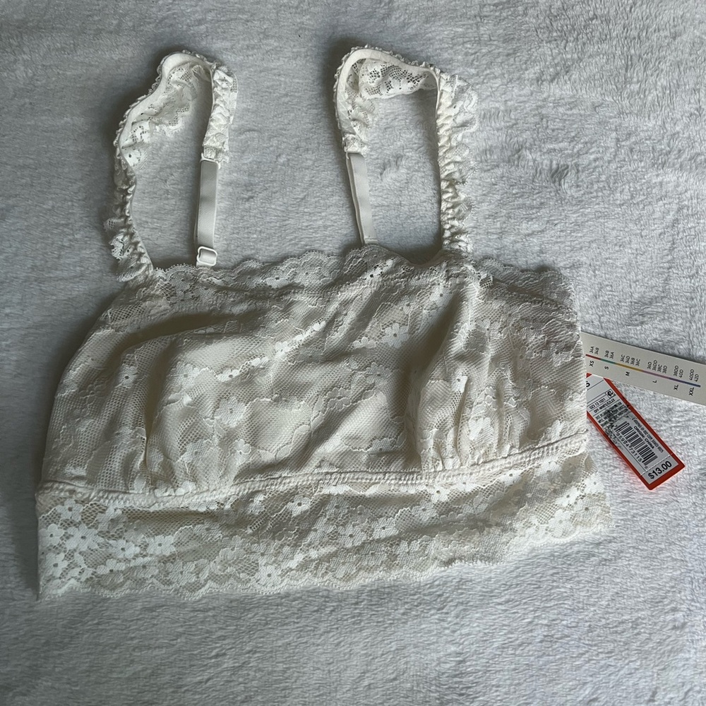 White, Girls Bralette (Size SMALL)